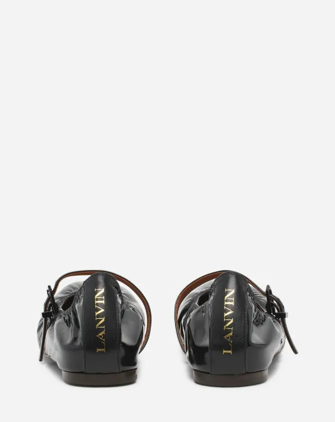 Women Ballerinas Lanvin Mary Jane In Glossy Leather Black Women Ballerinas Lanvin Mary Jane In Glossy Leather Black