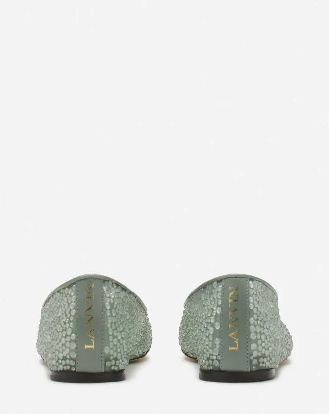 Women Ballerinas Lanvin Mesh Ballerina With Rhinestones Meleze Women Ballerinas Lanvin Mesh Ballerina With Rhinestones Meleze