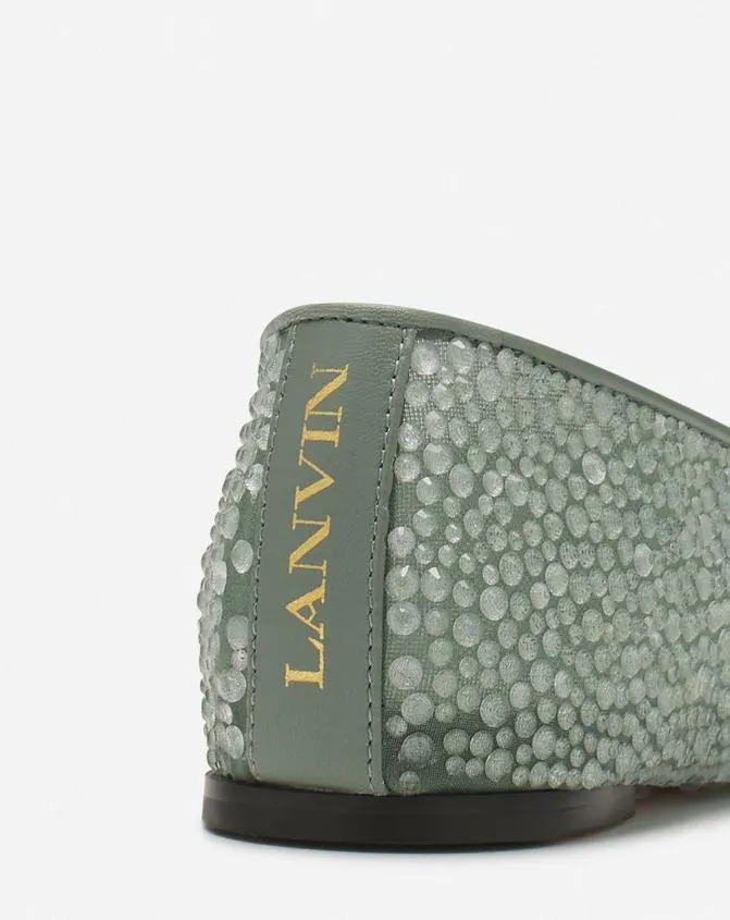 Women Ballerinas Lanvin Mesh Ballerina With Rhinestones Meleze Women Ballerinas Lanvin Mesh Ballerina With Rhinestones Meleze