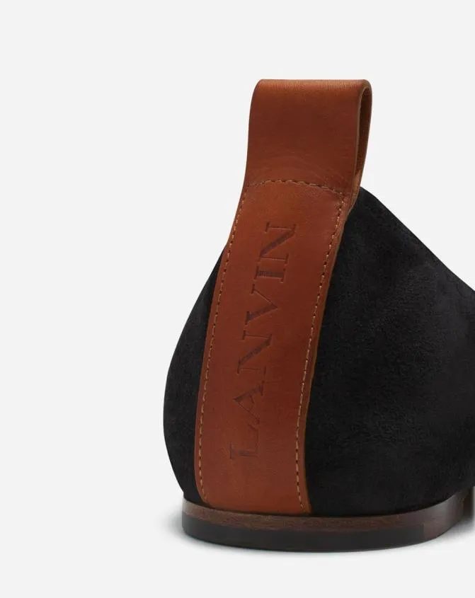 Women Ballerinas Lanvin The Suede Ballerina Flat Black Women Ballerinas Lanvin The Suede Ballerina Flat Black