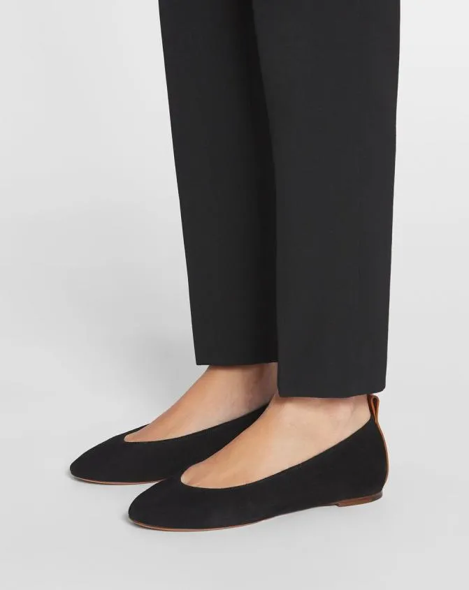 Women Ballerinas Lanvin The Suede Ballerina Flat Black Women Ballerinas Lanvin The Suede Ballerina Flat Black