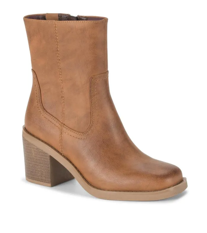 Women Baretraps Booties Mckenna Mid Calf Boot Cognac