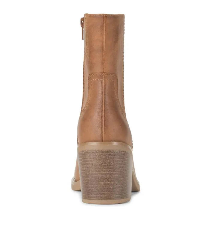 Women Baretraps Booties Mckenna Mid Calf Boot Cognac Women Baretraps Booties Mckenna Mid Calf Boot Cognac