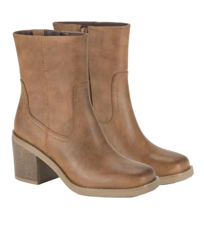 Women Baretraps Booties Mckenna Mid Calf Boot Cognac Women Baretraps Booties Mckenna Mid Calf Boot Cognac