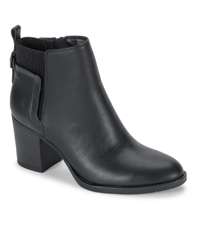 Women Baretraps Booties Rhoslyn Block Heel Bootie Black