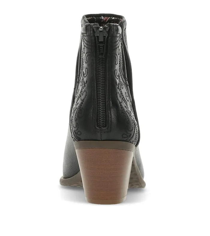 Women Baretraps Booties Yara Block Heel Bootie Black