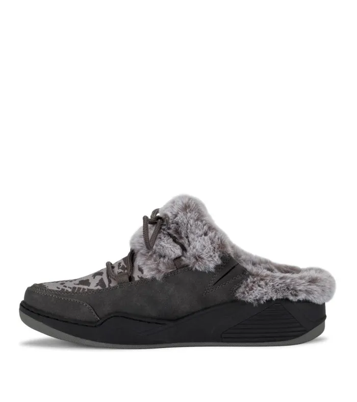 Women Baretraps Clogs and Mules Landon Clog Slipper Dark Grey Zebra