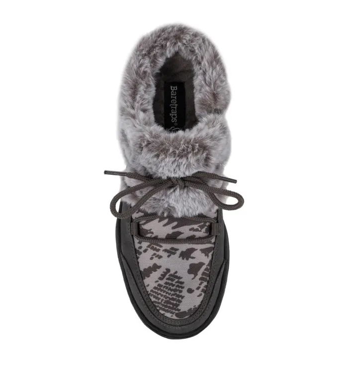 Women Baretraps Clogs and Mules Landon Clog Slipper Dark Grey Zebra