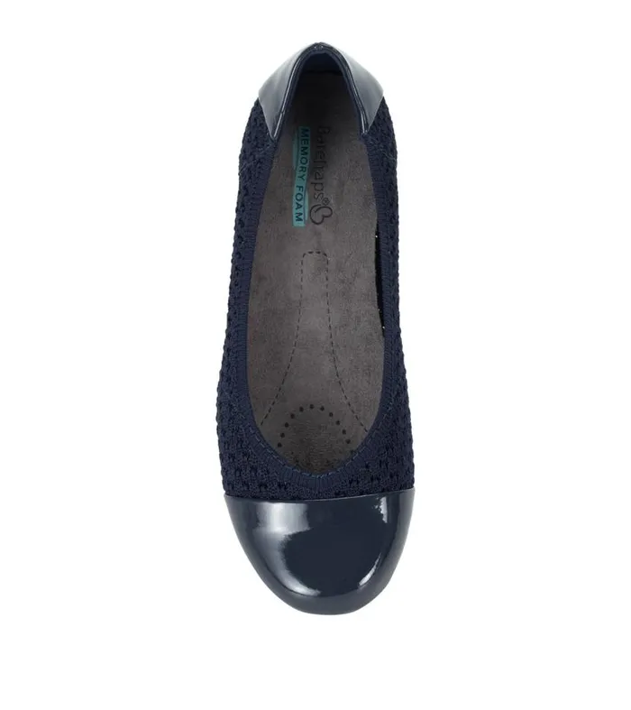 Women Baretraps Flats and Loafers Mia Casual Flat Navy Women Baretraps Flats and Loafers Mia Casual Flat Navy