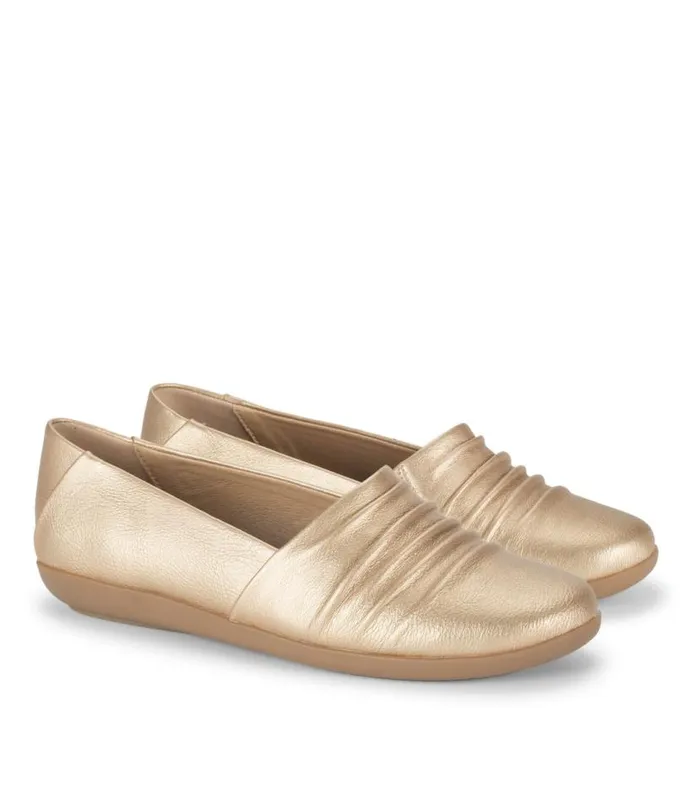 Women Baretraps Flats and Loafers Piper Slip On Light Gold Women Baretraps Flats and Loafers Piper Slip On Light Gold