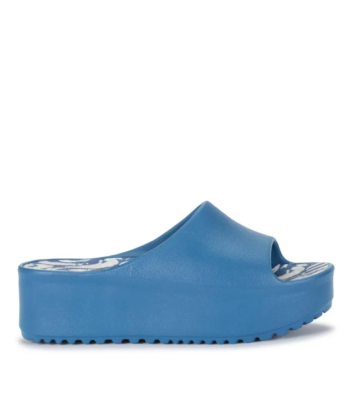 Women Baretraps Slides and Slip On Sandals Parvati Platform Sandal Atlantic Blue