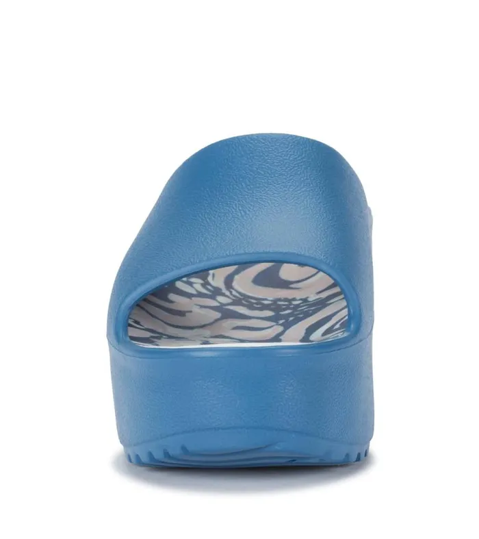 Women Baretraps Slides and Slip On Sandals Parvati Platform Sandal Atlantic Blue