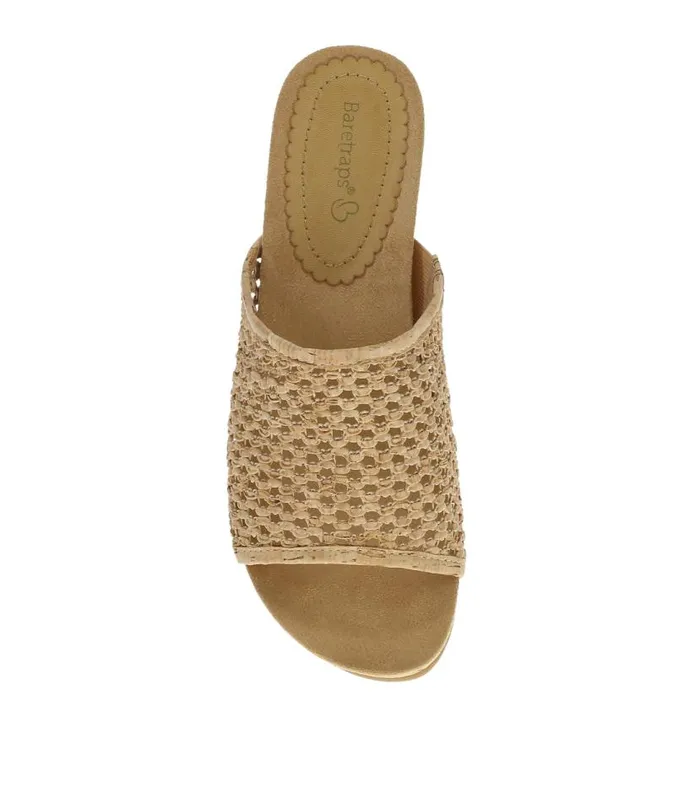 Women Baretraps Wedge Sandals Flossey Wedge Slide Sandal Natural Cork Women Baretraps Wedge Sandals Flossey Wedge Slide Sandal Natural Cork