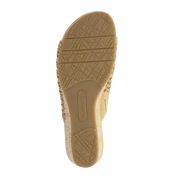 Women Baretraps Wedge Sandals Flossey Wedge Slide Sandal Natural Cork Women Baretraps Wedge Sandals Flossey Wedge Slide Sandal Natural Cork