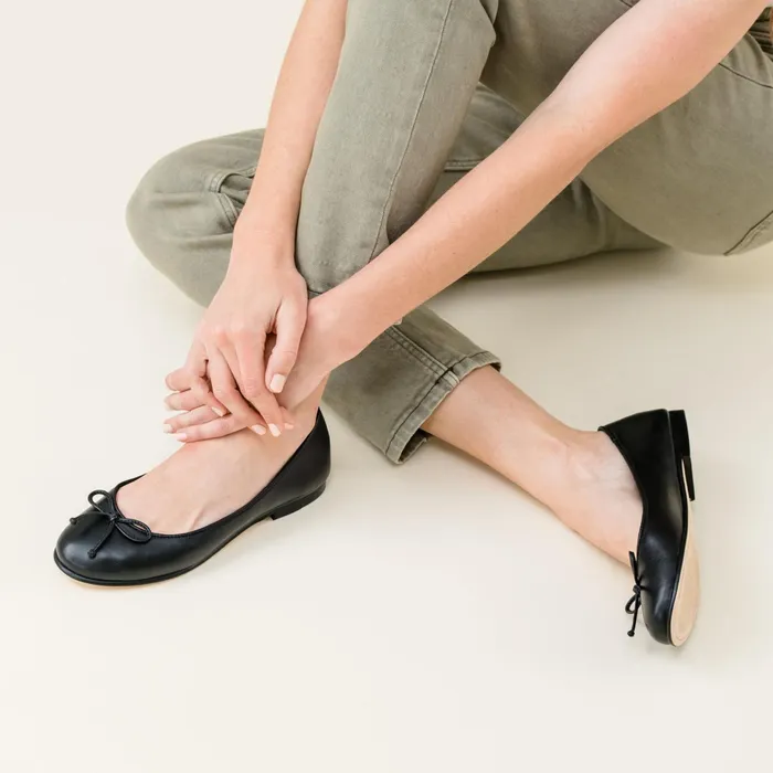 Women Bea GoTo Ballet Black Nisolo Flats and Slip Ons