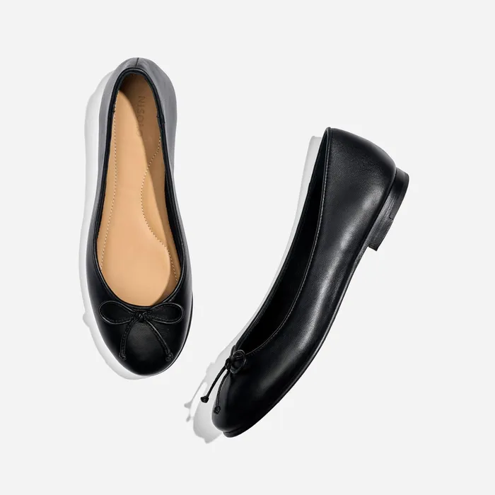 Women Bea GoTo Ballet Black Nisolo Flats and Slip Ons