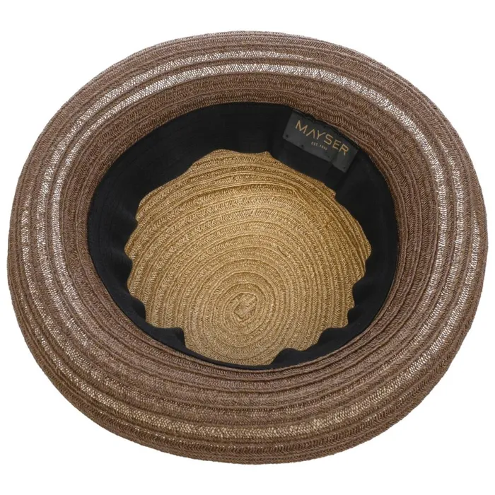 Women Belma New Pleated Hat Burgundy Mayser Straw Hats Women Belma New Pleated Hat Burgundy Mayser Straw Hats