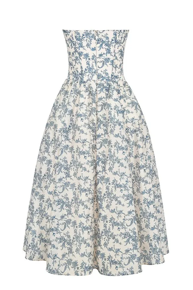 Women Bennett English Porcelain Print Strapless Sundress House Of CB Dresses Women Bennett English Porcelain Print Strapless Sundress House Of CB Dresses