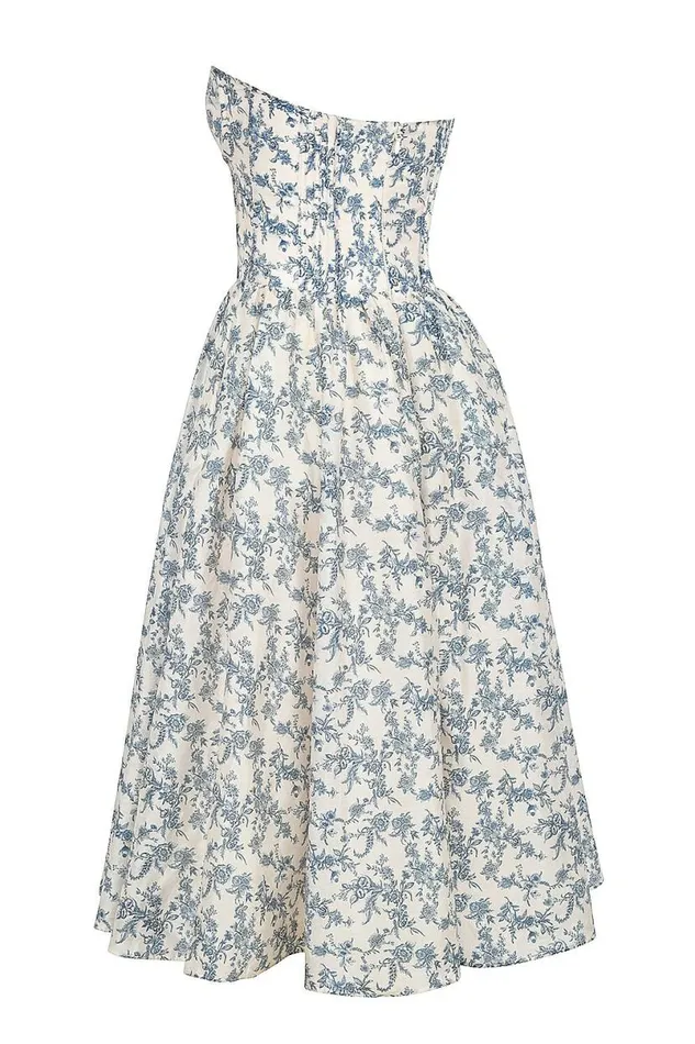 Women Bennett English Porcelain Print Strapless Sundress House Of CB Dresses Women Bennett English Porcelain Print Strapless Sundress House Of CB Dresses