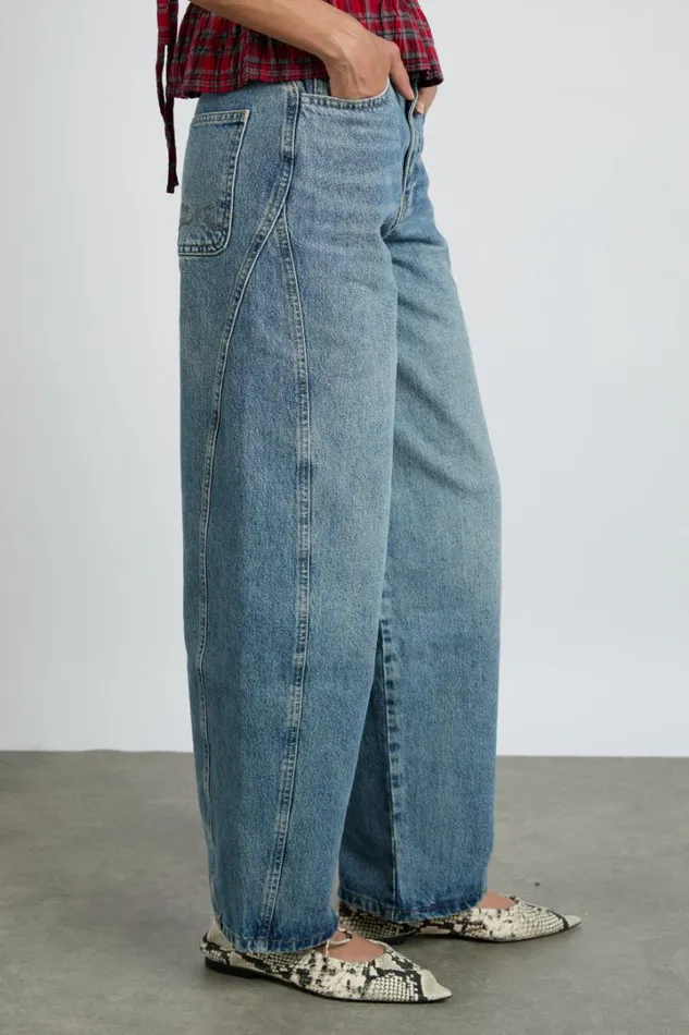 Women Bottoms Damson Madder Dion Jeans 8211 Vintage Wash