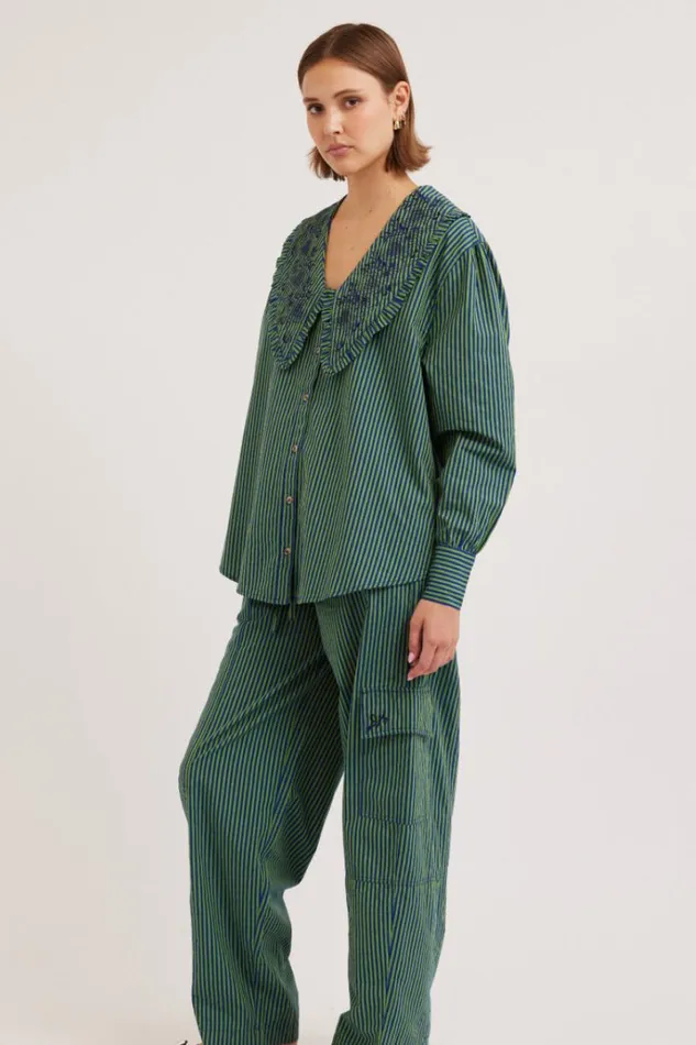 Women Bottoms Damson Madder Rocket Cargos 8211 Stripe
