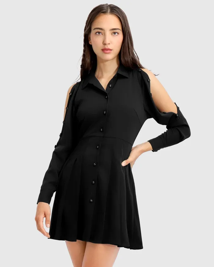 Women Boy Meets Girl Mini Dress 8211 Black Dresses Belle and Bloom