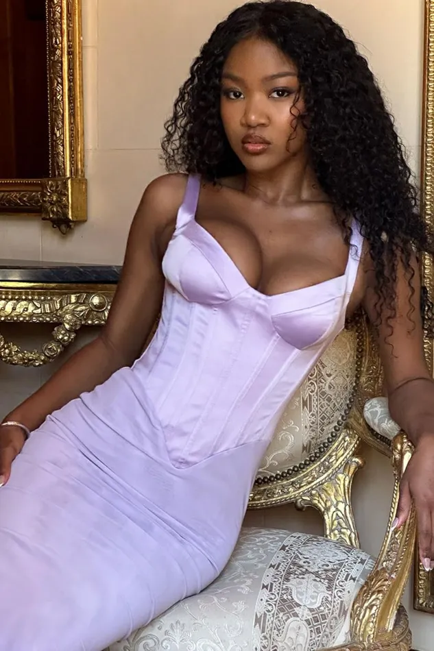 Women Breeze Orchid Satin Corset Maxi Dress House Of CB Dresses Women Breeze Orchid Satin Corset Maxi Dress House Of CB Dresses