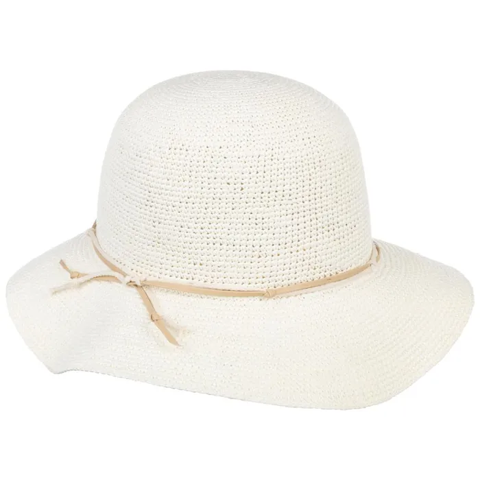 Women Brigitta Panama Hat Cream White Mayser Floppy Hats