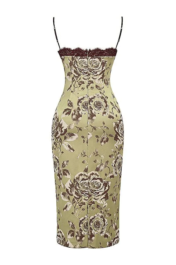 Women Cassia Floral Print Midi Dress House Of CB Dresses Women Cassia Floral Print Midi Dress House Of CB Dresses