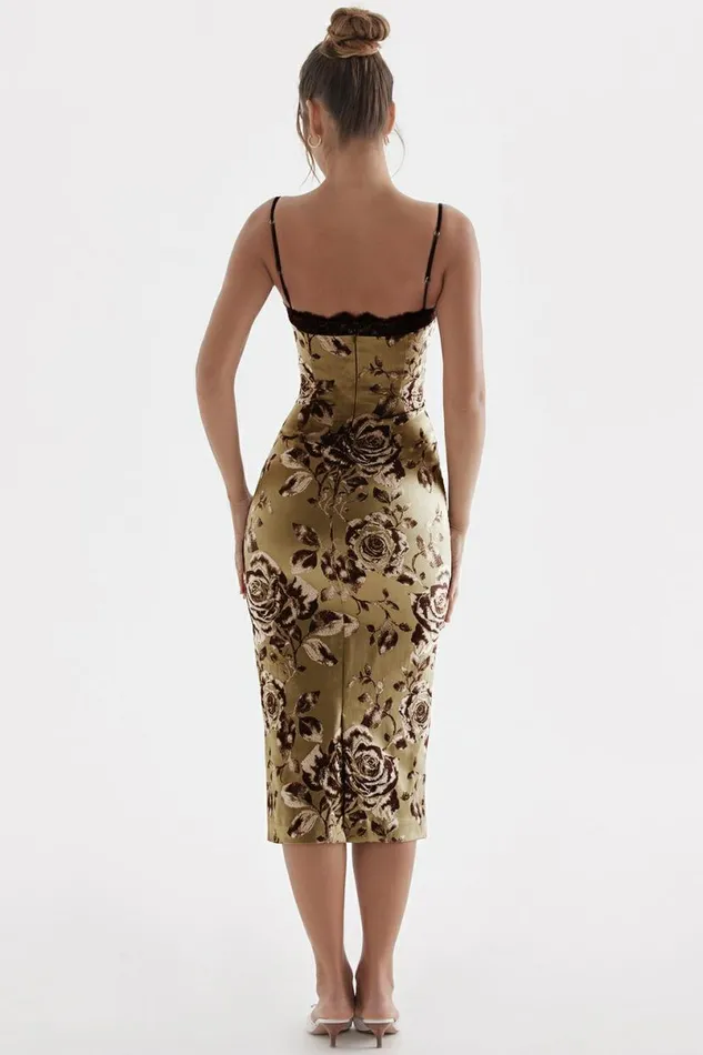 Women Cassia Floral Print Midi Dress House Of CB Dresses Women Cassia Floral Print Midi Dress House Of CB Dresses