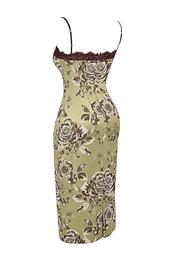 Women Cassia Floral Print Midi Dress House Of CB Dresses Women Cassia Floral Print Midi Dress House Of CB Dresses