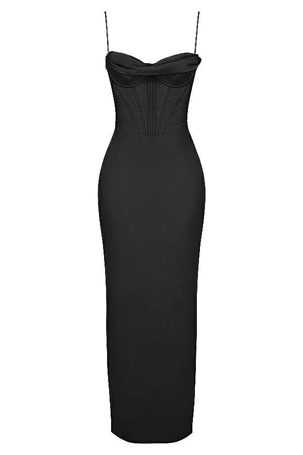 Women Charmaine Black Corset Maxi Dress House Of CB Dresses Women Charmaine Black Corset Maxi Dress House Of CB Dresses