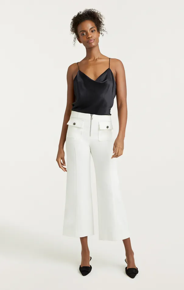 Women Cinq Sept Bottoms Azure Pant White
