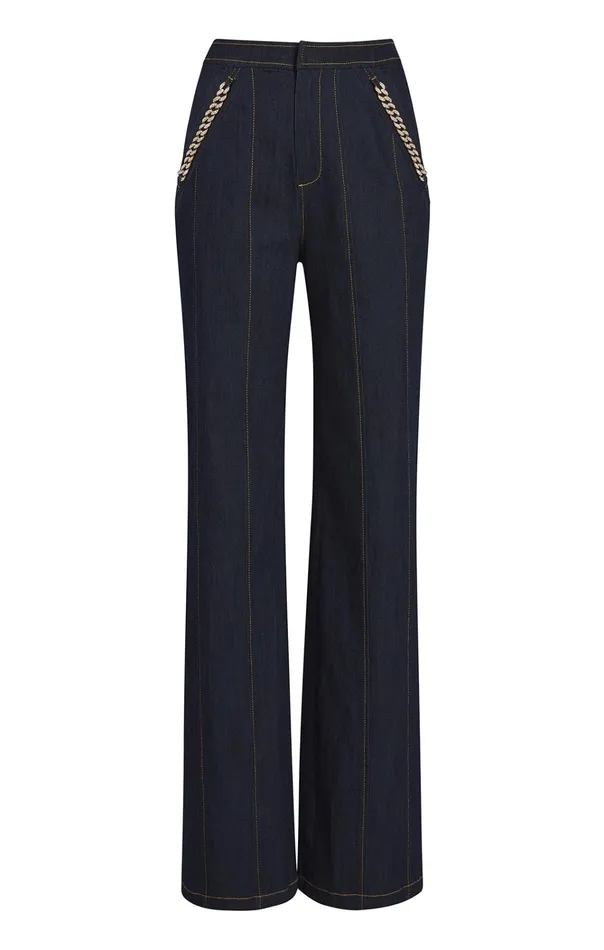 Women Cinq Sept Bottoms Chaya Pant Indigo