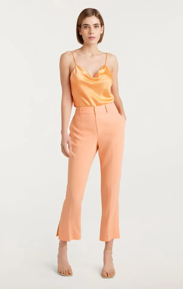 Women Cinq Sept Bottoms Cropped Kerry Pant Marmalade