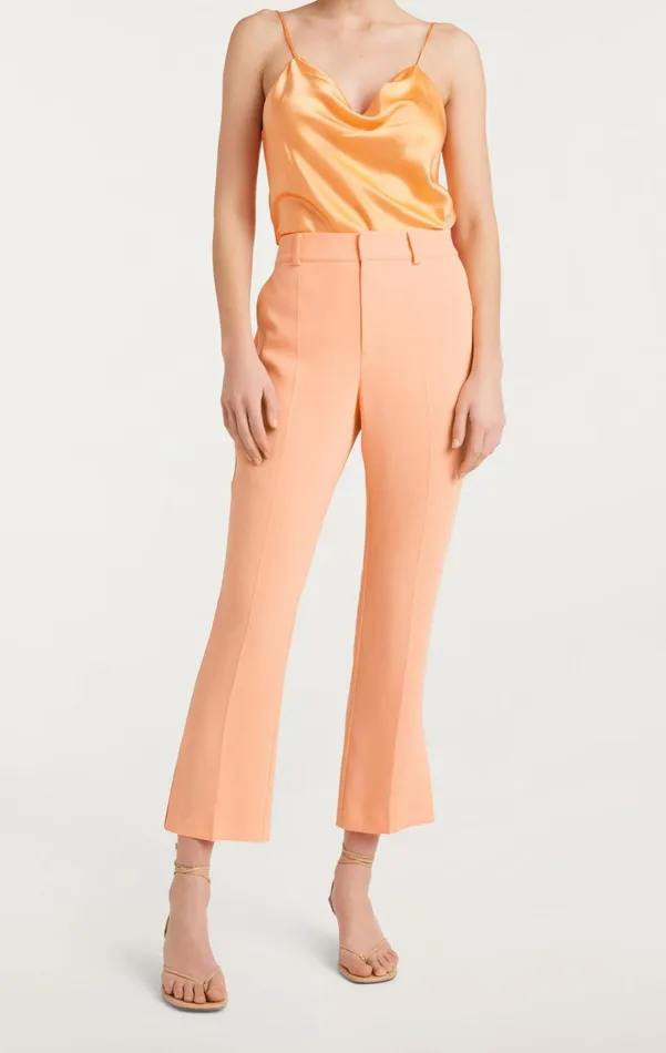 Women Cinq Sept Bottoms Cropped Kerry Pant Marmalade