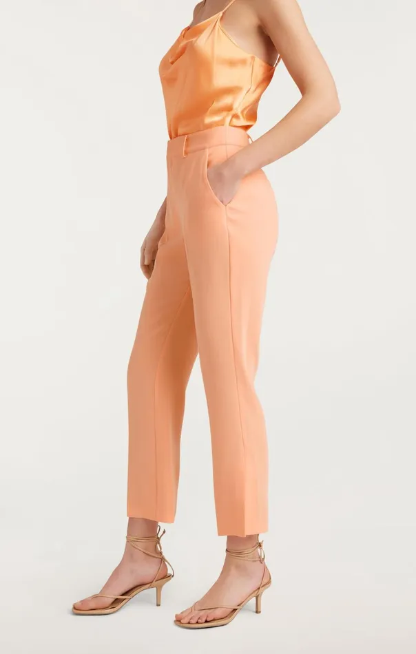 Women Cinq Sept Bottoms Cropped Kerry Pant Marmalade