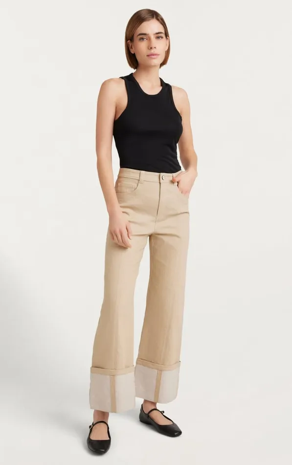 Women Cinq Sept Bottoms Kaia Pant Khaki
