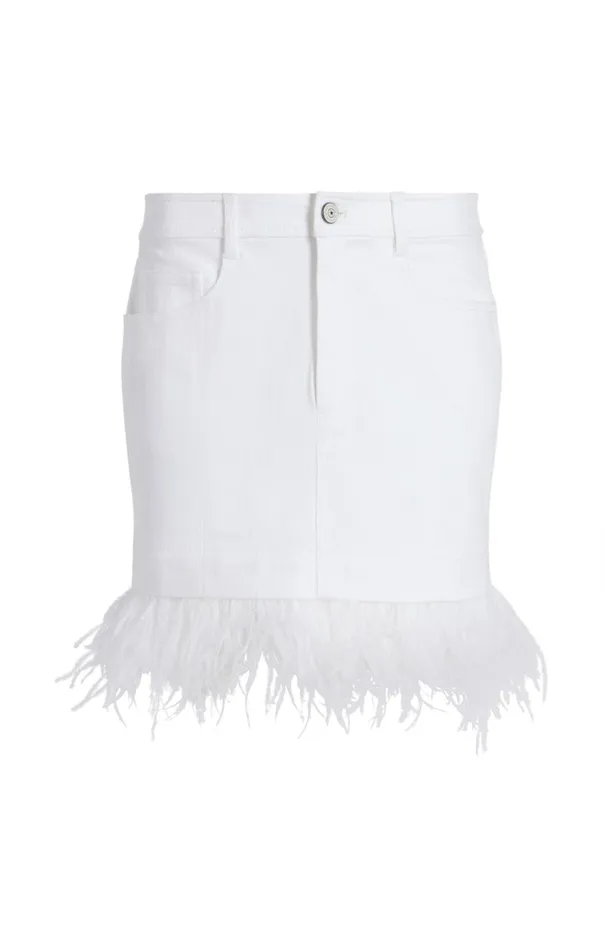 Women Cinq Sept Bottoms Luca Skirt White