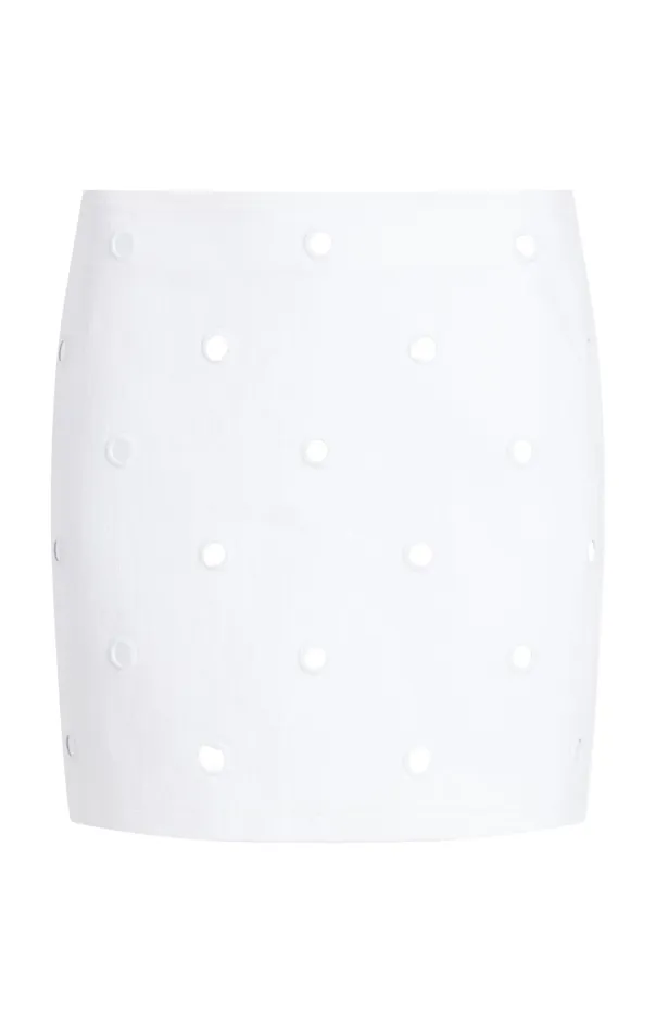 Women Cinq Sept Bottoms Mirror Denim Doris Skirt Whitewhite