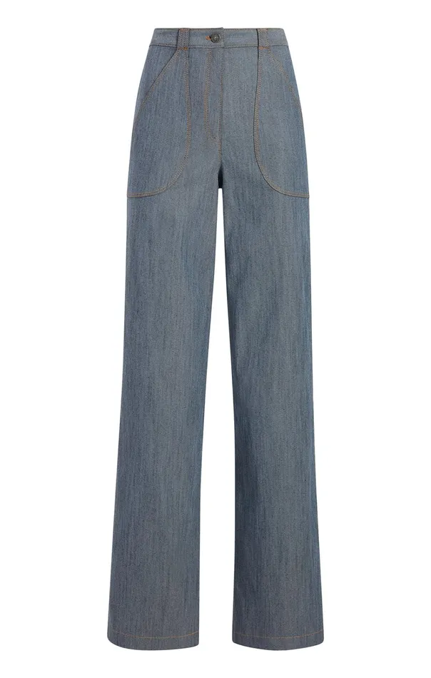 Women Cinq Sept Bottoms Paco Pant Light Indigo