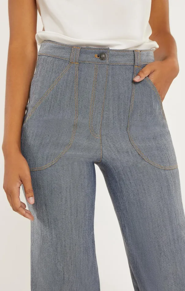 Women Cinq Sept Bottoms Paco Pant Light Indigo