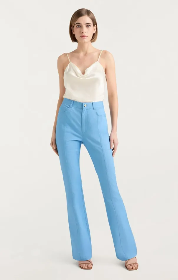 Women Cinq Sept Bottoms Shailene Pant Blissful Blue