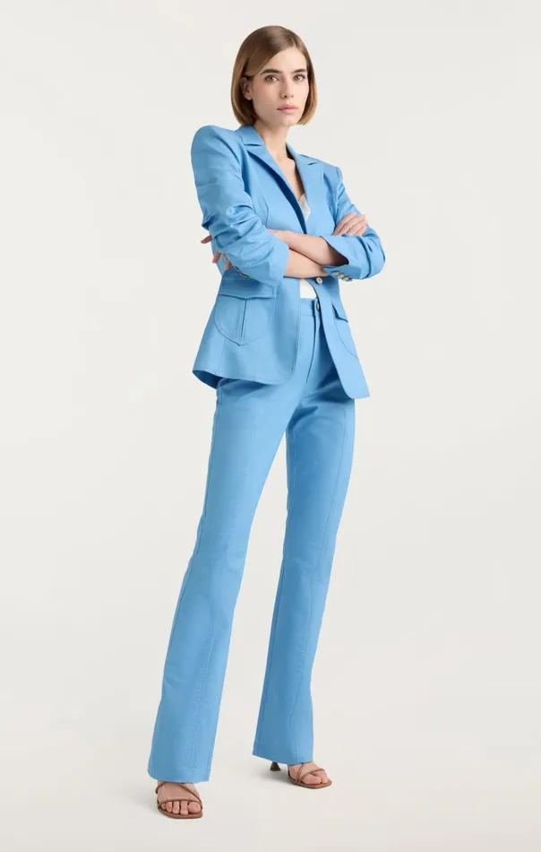Women Cinq Sept Bottoms Shailene Pant Blissful Blue