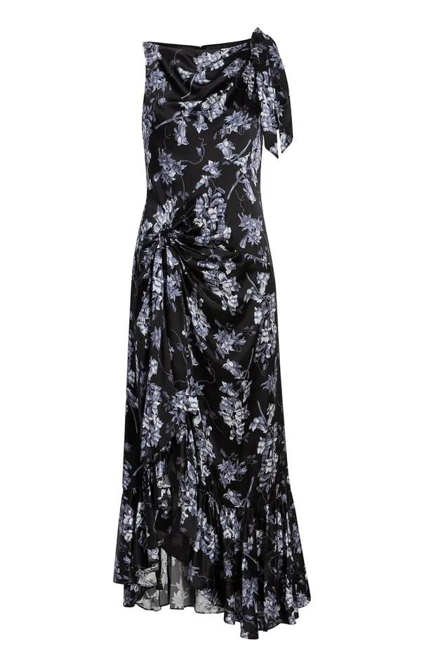 Women Cinq Sept Dresses Anwen Dress Costal Floral Black Multi
