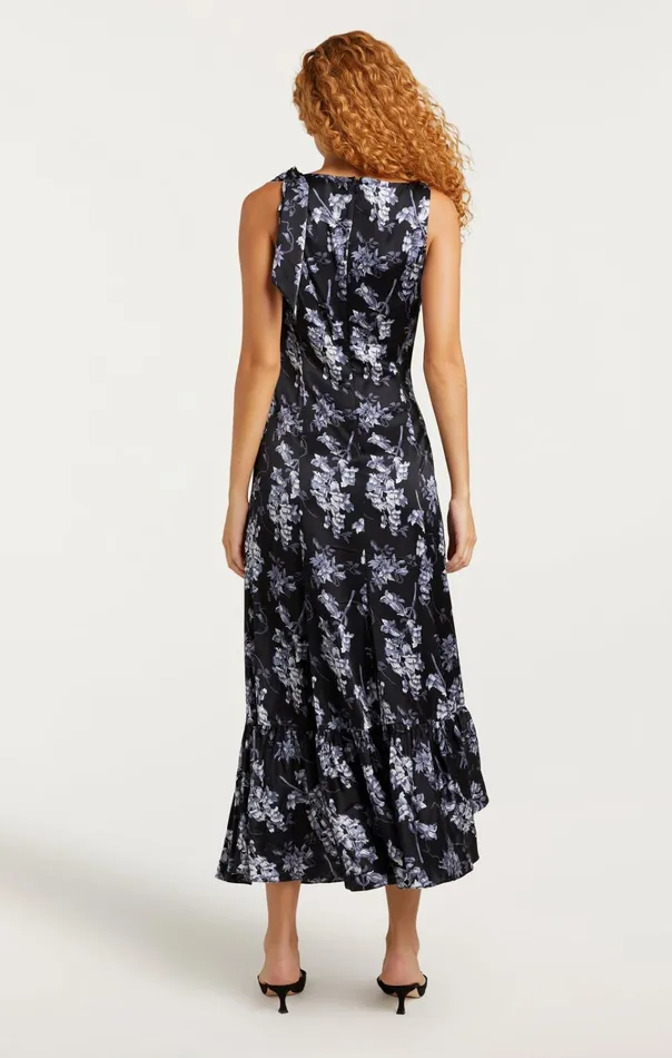 Women Cinq Sept Dresses Anwen Dress Costal Floral Black Multi