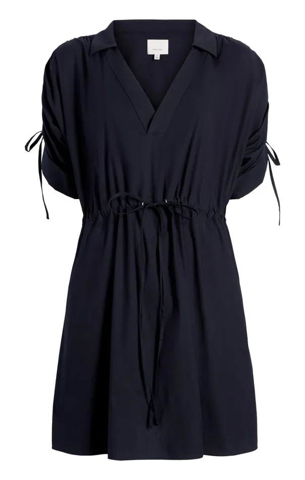 Women Cinq Sept Dresses Poplin Lennon Dress Navy