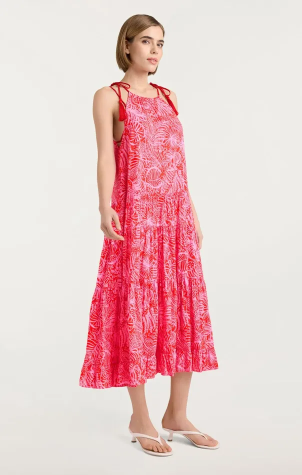 Women Cinq Sept Dresses Tropical Inkblot Winnie Dress Bisoububblegum