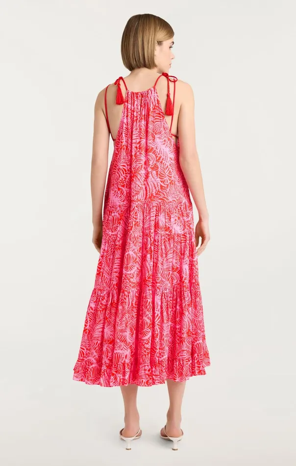 Women Cinq Sept Dresses Tropical Inkblot Winnie Dress Bisoububblegum