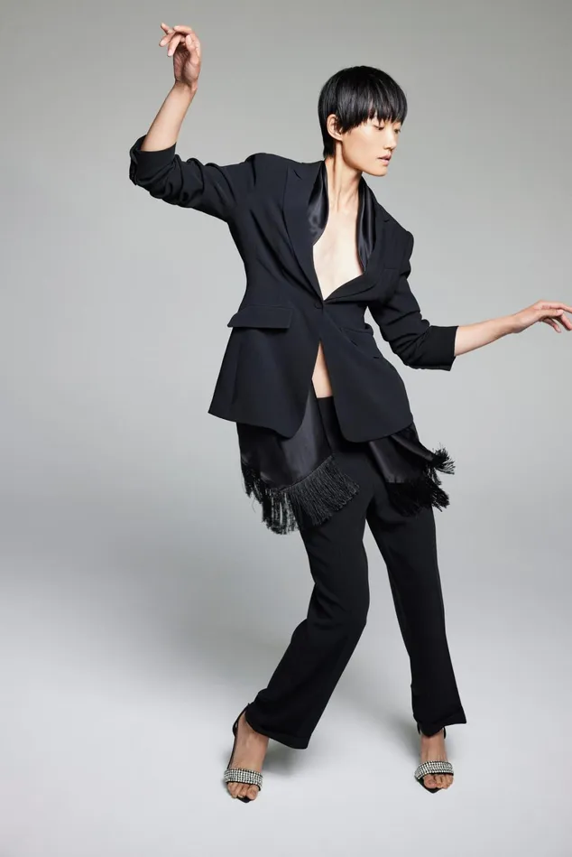 Women Cinq Sept Jackets and Blazers Ashlee Blazer Black